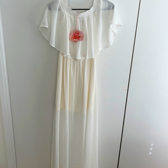 Show Me Your MuMu Dresses & Skirts - Show me your mumu white off the shoulder long dress